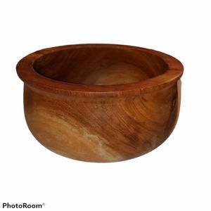Hand-crafted wooden bowl